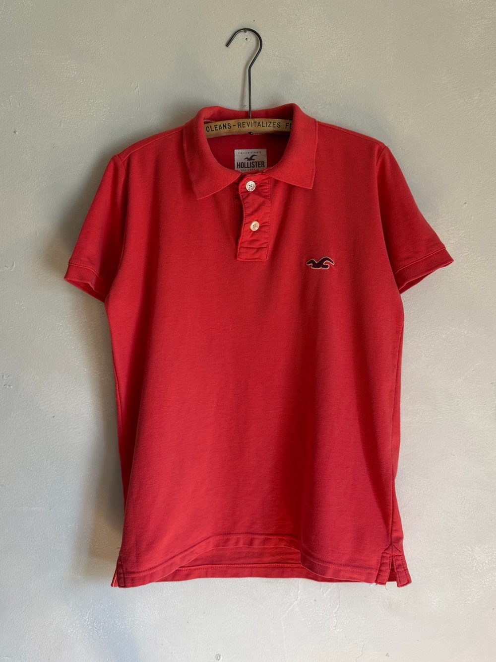 Vintage Y2K hollister polo pink salmon surf skate striped